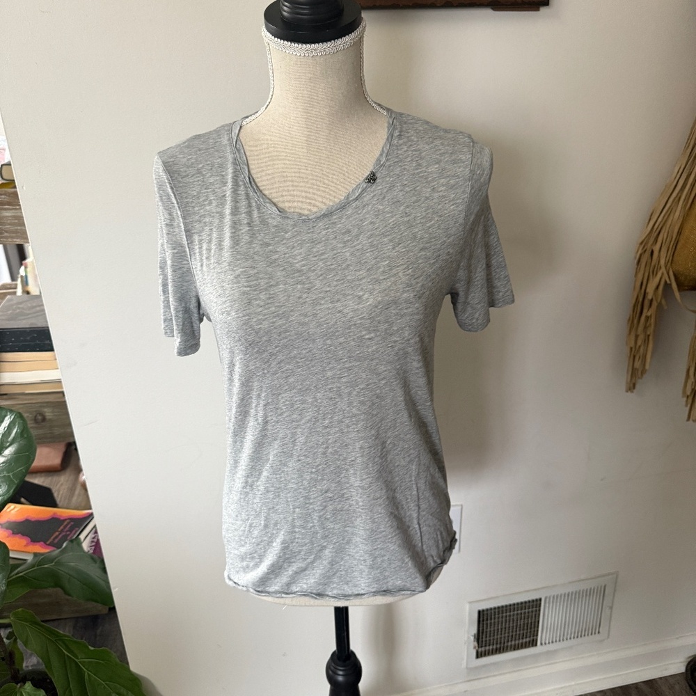 ZADIG & VOLTAIRE Tencel & Cotton Butterfly Charm Tee S